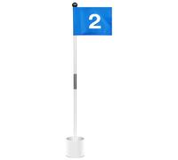 Golf Putting Flag and Hole Kit - Double-sided Golf Pin Flags for Yard | Portable Golfs Accessories for Golfs Lovers to Practice