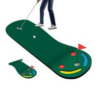 Golf Putting Green Set con Par Three Mat e bandiera, tappeto da allenamento per interni ed esterni per migliorare le abilità di puting
