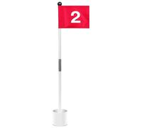 Golf Putting Hole Set - Double-sided Golf Pin Flags for Yard,Portable Golfs Accessories for Golfs Lovers to Practice