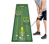 Golf Putting Mat, Indoor Practice Pad, Portable Training Aid, Non-Slip Durevole, Compact Rollable Design, for Backyard, Adult, Dad, Women, Father's Day and More