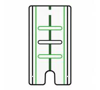 Golf Putting Specchio di Allineamento da Putt Specchio da Allenamento Guida Alla Posizione Ausilio per Colpo in Acrilico Portatile con Linee di Guida, Verde