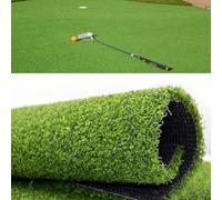 Golf Putting Verde/Mat-Golf Training Mat Backyard Erba artificiale 3,5 m x 1,5 m, per allenamento interno ed esterno, erba sintetica sintetica per baseball, calcio, palestra sport (dimensioni: 1 x 4,6