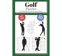Golf Puzzles: Word Search, Crossword, Sudoku Puzzles with Easy to Read Print about Golf, Outdoors and More | 6x9inches, 50+ Puzzles ... Gift for Holidays, Vacations and Relaxation