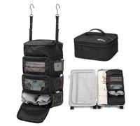 GOLF QUALITY Borsa di stoccaggio multistrato Casual semplice bagagli imballaggio organizzatore con gancio, borsa biancheria intima abbigliamento, Carry On Closet, A-Classic nero, Small