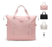 GOLF QUALITY Borsone da Viaggio Donna Borsone Palestra con Scomparto, Borsa Parto Ospedale Mamma Nascita, Sportiva, Gym Bag Cabina Aereo 40L Rosa