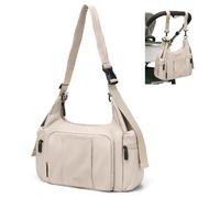 GOLF QUALITY Mommy Bag, Borsa per la Mamma, Cambio il Pannolino, Maternità, Borsa da Viaggio, Grande capacità Con Passaggio Valigia Compartimenti, Borsa per Ospedale Tracolla per Mamma, Albicocca