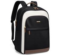 GOLF QUALITY Zaino da viaggio per Escursionismo, da donna, casual, business, weekender, Borsa multistrato per laptop,Bianco e nero 16 pollici