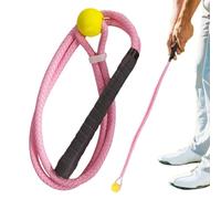 Golf Rope Swing Trainer, Corrector Tool, Portable Swing Strengthener, Flexible Motion Guide System, Compact Skill-Building Aid, for Men Women Junior Golfers Home Studio Range Course Travel Use