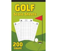 Golf Scorecard Book: 200 Score Sheets 6" x 9" Golf Score Keeper Log Book for Players, Groups and Tournaments