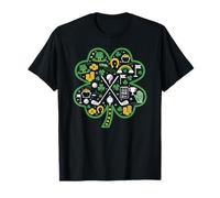 Golf Shamrock Clover St Patricks Day Golfista Donna Uomo Bambini Maglietta