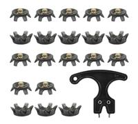 Golf Shoe Spikes, 20 pezzi di ricambio con inserti antiscivolo e Wrench, Dynamic Grip Innovation, Sport Traction Accessories for Trail Running, Tennis, Training and Field, 1,1 x 0,3 pollici