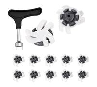 Golf Shoe Spikes Set | Rubber & PP, 2 cm Spikes, Inner Diameter Puller 9 x 7,8 cm | 12 Replacement Golf Shoe Śpikes With Nail Remover Puller, Durable Traction Cleats | olf Shoes, Easy Installation
