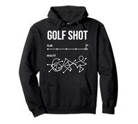 Golf Shot Plan Vs Reality Divertente Golf Campo da Golf Golf Felpa con Cappuccio