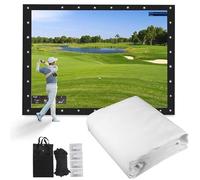 Golf Simulator Impact SnS,4:3 Simulatore a Sfera Simulatore di Simulazione di Impatto Progetto SN Panno per l'esterno Home Golf Training Home Golf Swing Training 223CM*168CM