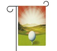 Golf Sport Garden Flag House Lawn Welcome Sign Banner Double Sided Piccole bandiere personalizzate per piscina, cortile, decorazione da parete per la casa, 32 x 47 cm