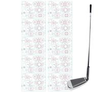 Golf Strike Tape - Driver Alignment Sticker | Adhesive Golf Training Aid - 10 sheets for swinging putting hitting practice, improves distance for men women athletes indoors or outdoors.
