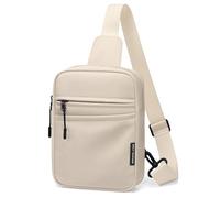 GOLF SUPAGS Piccola Zaino Monospalla Crossbody, Borsa a Tracolla da Uomo Donna, Multifunzionale Borsello a Spalla per Viaggio, Ciclismo, Lavoro, Sport (Albicocca)