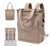 GOLF SUPAGS Zaino Convertibile per Donna Laptop Casual Travel Bag Notebook per Lavoro College Viaggi di Piacere(Champagne)