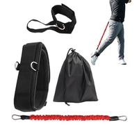 Golf Swing Aid - Adjustable Belt and Ankle Strap Trainer, Beginner Practice Training Tool with Carry Bag | Golf Swing Corrector for Driving Range Backyard Garage Indoor Use | Home Gym G0lf Training