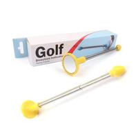Golf Swing Barra Asta Strumento Indicatore di Direzione Testa Riflettente per Tracciare La Traiettoria Del Colpo Adatto a Esercizi Tecnici Campo Pratica, Giallo, style to 3