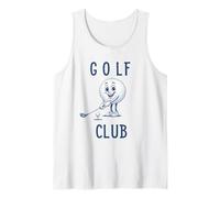 Golf Swing Cool Retro Vintage Fun Ball Mascotte Canotta