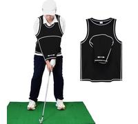 Golf Swing Shirt Trainer, Easy Correct Training Swing Traspirante Braccio Swing Correttore Postura Correttore Traspirante Braccio Correttore Postura Golfisti, Golf Swing Training Aiuto Nero