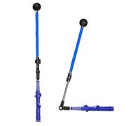Golf Swing Training Aid - Bastone retrattile con impugnatura antiscivolo in gomma, angolo regolabile e marcature direzionali per una migliore tecnica di oscillazione