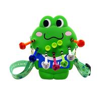 Golf Tee Bag, Frog Ball Holder, 5.91x4.33 Inches Cute Organizer Pouch, Compact Lightweight Design, Sturdy Zipper Closure, Women Golfers, Practice, Training, Accessories