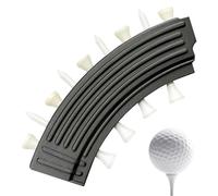 Golf Tee Case, 9-Slot Creative Golf Tees Holder Barrel, Compact Ball Sport Organizer, 14 x 3,9 x 2 cm, for Training, Driving Range, Tournament, Gift Husband, Father, Oro Boyfriend
