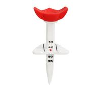 Golf Tee Regolabile Tees Supporto Cup Punta Affilata Plastica Marcature 35mm-55mm per Personalizzazione del Setup Tenuta della Palla Adatto a Pratica, Rosso