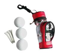 Golf Tee Storage Bag - Travel Ball Pouch, Durable Sports Case, Clip Hook Organizer | Convenient On The Go Carry Solution, Lightweight Gear Keeper Divot Marker Holder For Driving Range Field Practice