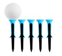 Golf Tees, 5 pezzi, Trajectory Correcting Training Tool, 3.15 Inch Tall, Portable Practice Accessories for Course, Turf Mat, Driving Range, Putting Green, Travel, Backyard, Beginner, Tournament