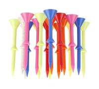 Golf Tees For Men - Golf Tees | 50X G0lf Ball Teess Mixed Color | Wine Glass Shaped Golfs Accessories | 50X Colorful Golfing Teess With Support Layer 3.26 Inches For Beginners Professional, Practice M