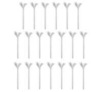 Golf Tees, Golfer Ball Pegs, 0.98x3.26 Inches Consistent Height Design Sturdy Force Build, 20 Pieces, Swing Tee for Driving Range, Outdoor & Indoor Practice Use, Color White