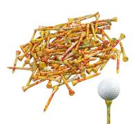 Golf Tees Wood Natural Wooden Golf Drives, Eco Friendly Golf Pack | Pezzi lunghi T in legno, da golf, set liscio, fascio ondulato, strumento di guida ondulata, luminosità di lunga durata