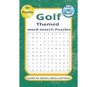 Golf Themed Word Search Puzzles: Golfer’s Word Search Puzzles: Test Your Golf Knowledge, Relax with Word Search Puzzles | word search book for ... | gift for vacations, holiday or relaxation