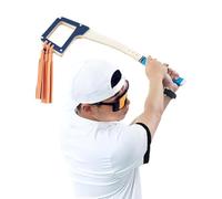 Golf Training Aid, Indoor Practice Grip Trainer, Double-Sided Swing Pose Corrector, Strength Flexibility Enhancer, Real-Time Feedback Tool, Beginners, Men, Women, 24.41x6.5x1.77 inches
