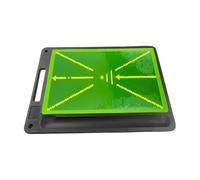 Golf Training Mat - Path Detection Practice Equipment | Swing Mat With Integrated Ball Tray | Indoor Outdoor Home Garage Driving Range Course Club Men Women Durable Turf Non-Slip Base Portable Easy Se