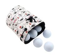 Golf Valuables Pouch, Balls Storage Organizer, 5,91 x 5,12 in regolabile Tee Pouch, impermeabile Multi Functional, Golf Carrier Case for Practice, Markers, Hat Clips, Authentic Design