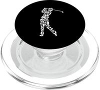 Golf vintage Golf Art Old School Golf Putter Golf palla da golf PopSockets PopGrip per MagSafe