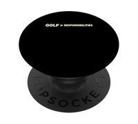 Golf Weekend Early Tee Time Golf Cart Papà Pensionato Scherzo PopSockets PopGrip Adesivo