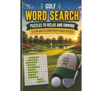 Golf Word Search Puzzle Book for Adults & Teens: 50 Large Print word search Puzzles