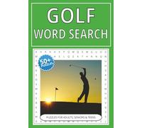 Golf Word Search Puzzle Book: Word Searches with Easy to Read Print about Golf, Famous Golf Courses, Golfers and More | 6x9 inches, 110 pages | 50+ ... Gift for Vacations, Holidays, and free times