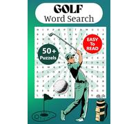 Golf Word Search Puzzle Book: Word Searches with Easy- to- Read Print About Golf, Golf Equipment and Golf Terminology and More | 6x9 inches, 110 pages ... for Vacations, Holidays and Free Time