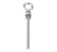 Golfare di sollevamento, 1Pc M6 M8 M10 M12 Bulloni a occhiello di sollevamento in acciaio inossidabile Bulloni a occhiello con dadi e rondelle Set Anello tondo Gancio Bullone Vite(M10x100)