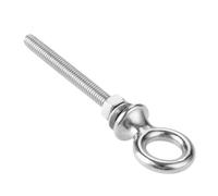Golfare di sollevamento, 1Pc M6 M8 M10 M12 Bulloni a occhiello di sollevamento in acciaio inossidabile Bulloni a occhiello con dadi e rondelle Set Anello tondo Gancio Bullone Vite(M6x60)