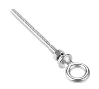 Golfare di sollevamento, 1Pc M6 M8 M10 M12 Bulloni a occhiello di sollevamento in acciaio inossidabile Bulloni a occhiello con dadi e rondelle Set Anello tondo Gancio Bullone Vite(M6x80)
