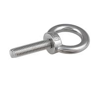 Golfare di sollevamento, Bulloni a occhiello di sollevamento M3 M4 M5 M6 M8 da M10 a M24 Bullone a gancio con anello tondo in acciaio inossidabile 304(M4,80mm)