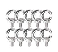 Golfari 1/10 pezzi Bulloni ad occhiello di sollevamento in acciaio inossidabile for fissaggio cavi Anelli sospensione da giardino Accessori M4/M5/M6/M8(M6,3pcs)