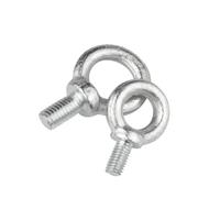Golfari 1-5 pezzi Bullone ad occhiello zincato Viti for sollevamento marino Anello anello Foro for cavo Corda M6-M20(M10x18 (2Pcs))